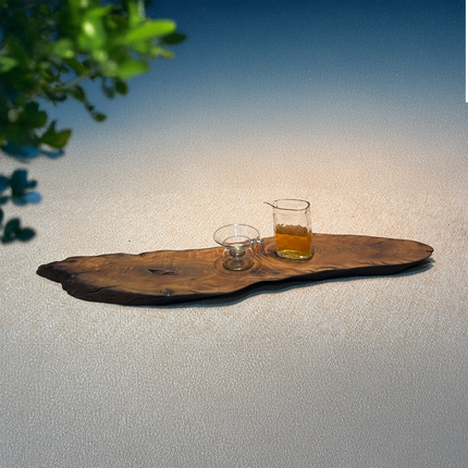 Natural Wooden Tea Tray KT04 – Zen Minimal Tea Service Tray for Tabletop & Mindful Tea Rituals