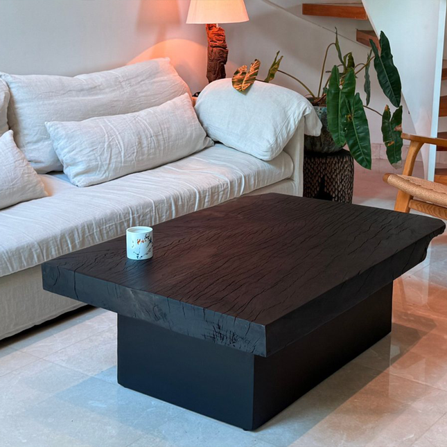 Modern Wooden Sofa Table KT058 Natural Wood Furniture