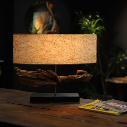 Natural Wooden Table Lamp D118