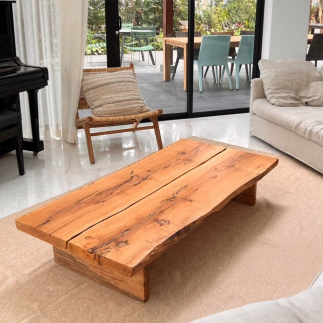 Modern Wooden Sofa Table KT056 – Refined Natural Wood Furniture