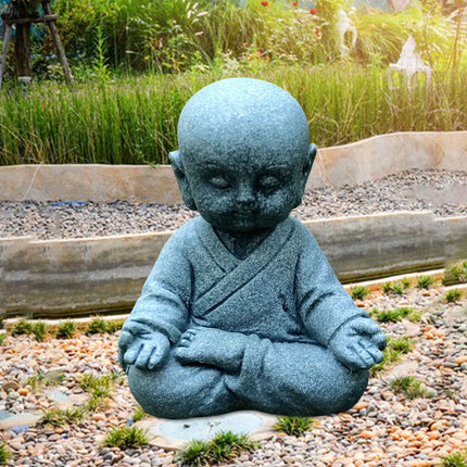 Baby Buddha Small Monks Miniature Tea Tray Statue Art Sculpture Decor Gift Hear See Speak No Evil Figurine Fengshui Ornament