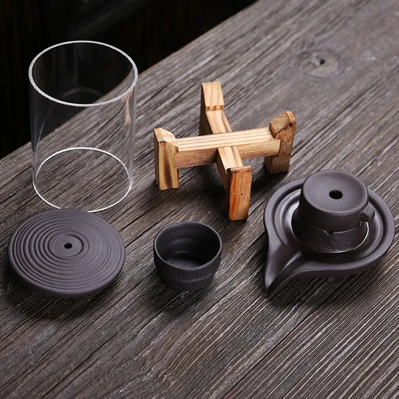 Ceramic Backflow Incense Burner With Glass Cover