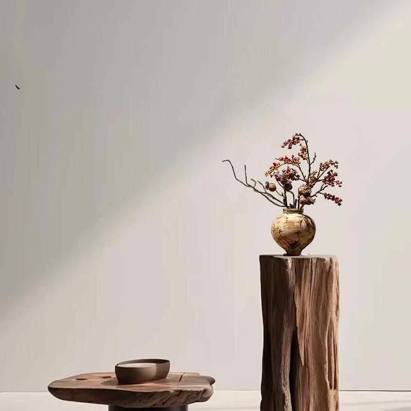 Hand Painted Retro Ceramic Bud Vase