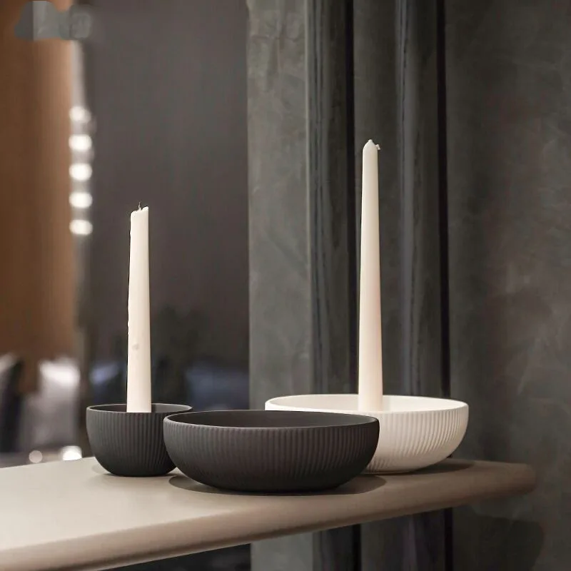 Matte Porcelain Candle Tray 17 5 Cm
