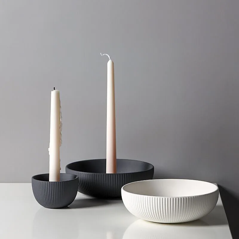 Matte Porcelain Candle Tray 17 5 Cm
