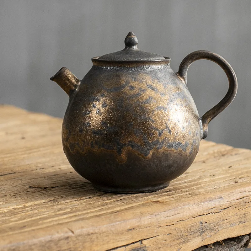 Rust Glaze Stoneware Teapot