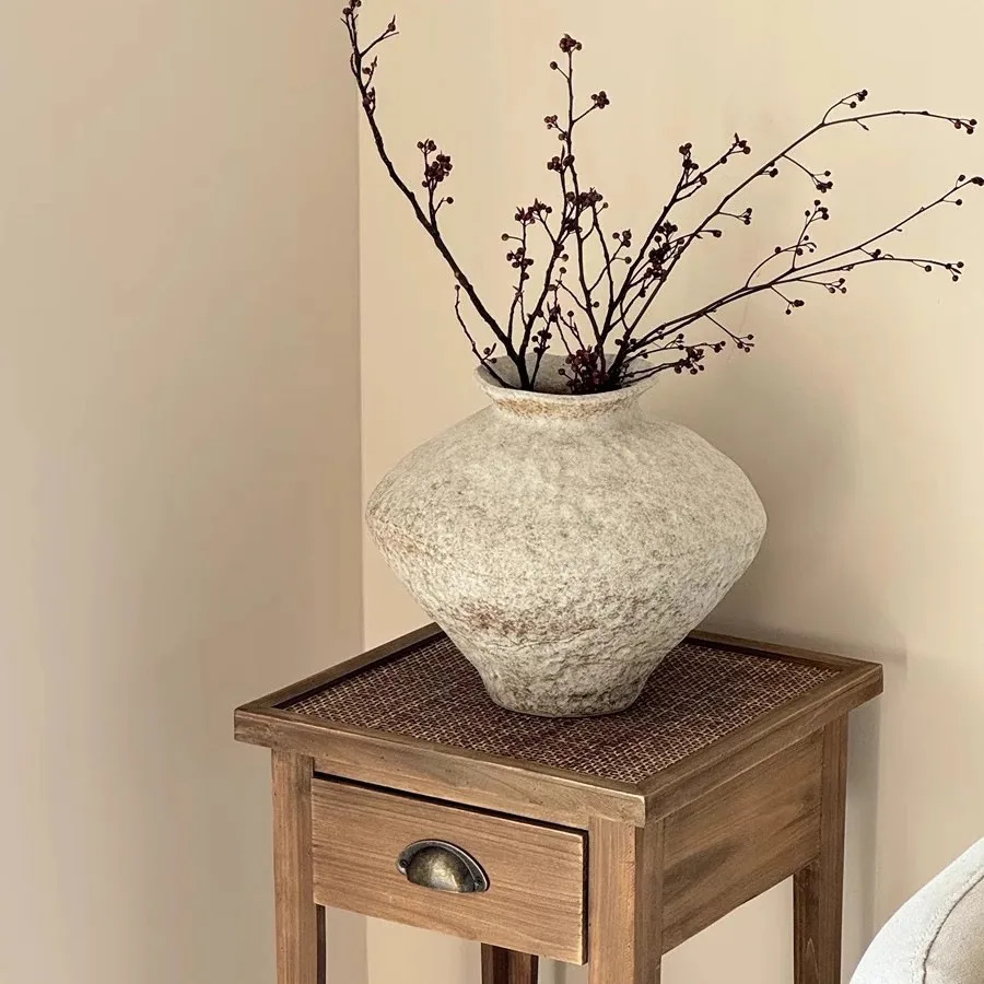 Rustic Wabi Sabi Ceramic Vase Short Or Tall