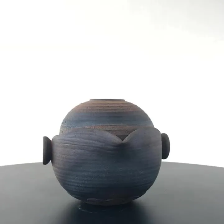 Stoneware Travel Tea Set One Pot And One Cup