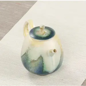 Wood Fired Style Ceramic Teapot