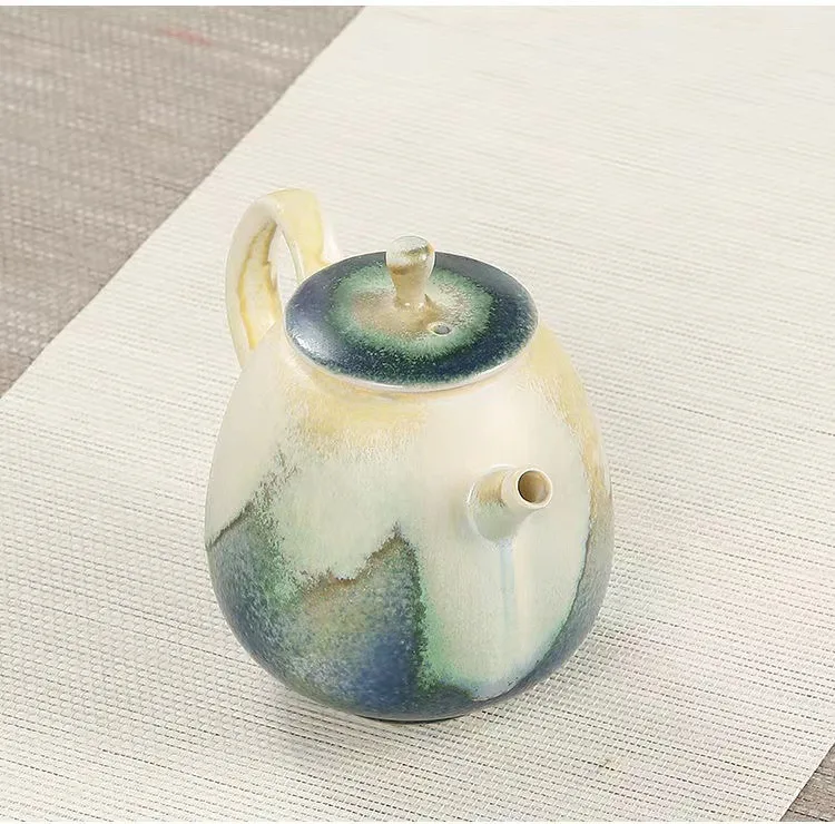 Wood Fired Style Ceramic Teapot
